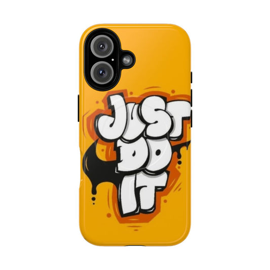 Colorful graffiti-style magnetic tough phone case