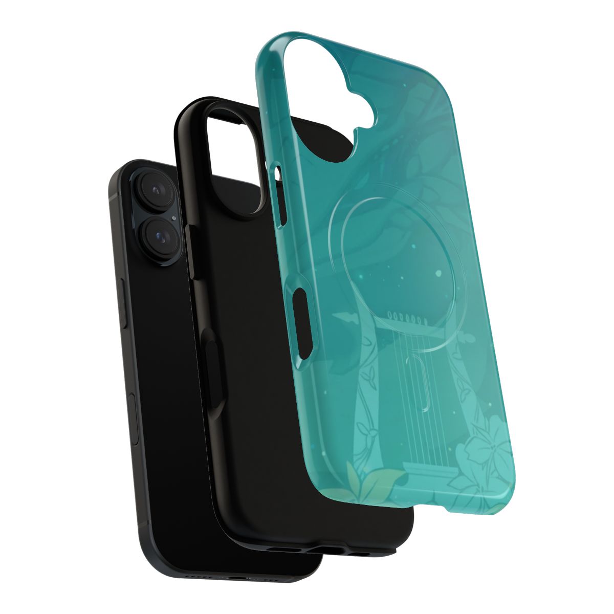 Genshin Impact themed phone case with a magnetic and durable design - Layers