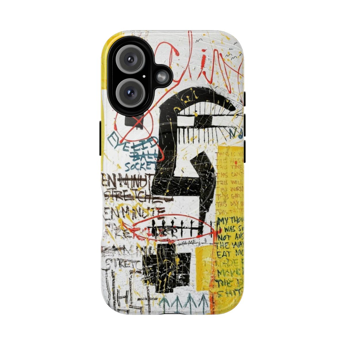 Abstract art style phone case with tough magnetic design