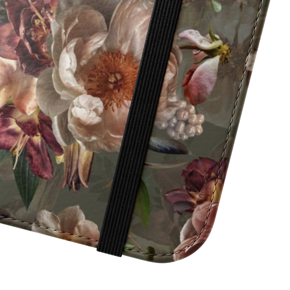 Vintage botanical garden floral pattern phone case - Close Up