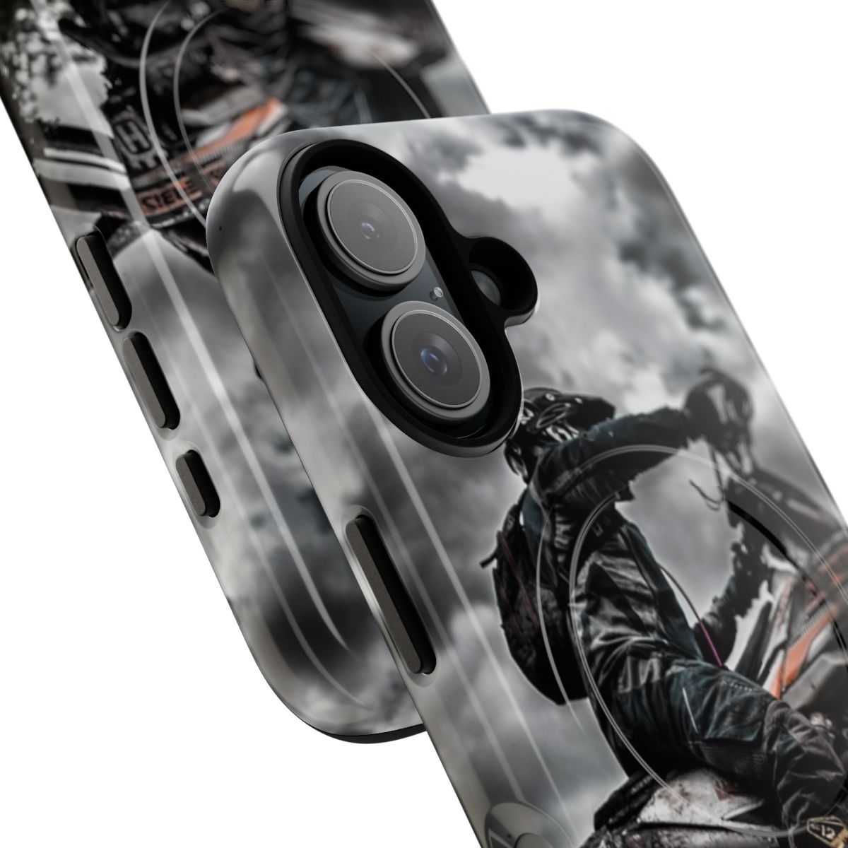 Durable and protective magnetic phone case for enduro racers and extreme motorcycle enthusiasts - Detail