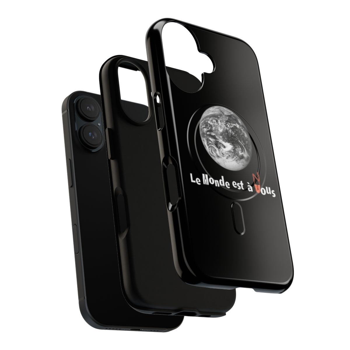 Stylish phone case featuring a vintage graphic inspired by the cult classic French film "La Haine" - Layers