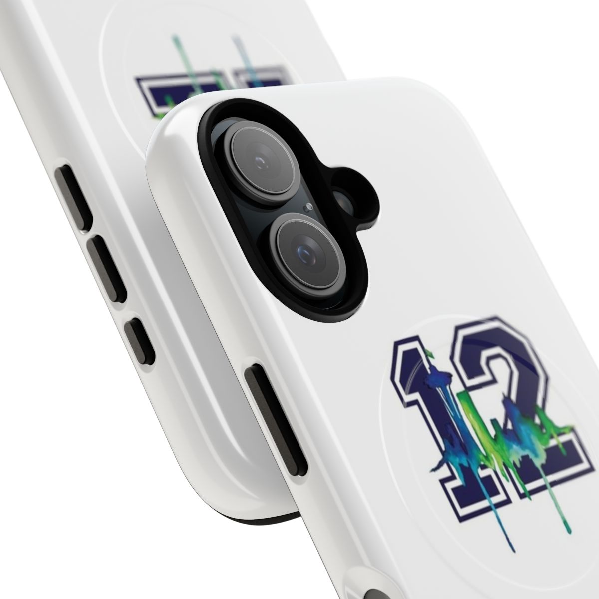 Stylish Seattle Seahawks-inspired magnetic tough phone case - Detail