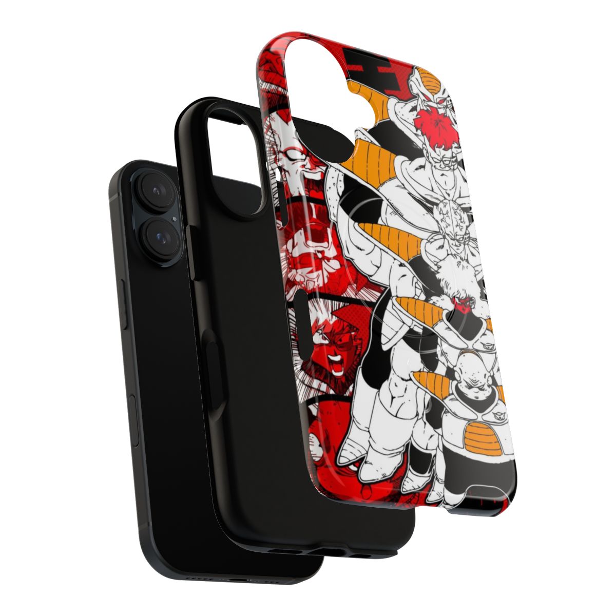 Magnetic tough phone case featuring the Ginyu Force from the Namek saga of Dragon Ball Z. - Layers