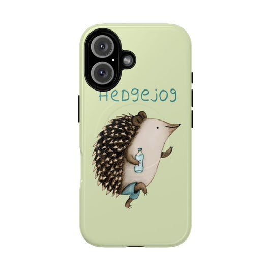 Hedgehog-inspired tough and magnetic phone case for active lifestyles