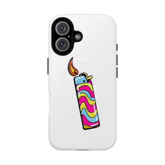 Funky colorful retro neon phone cases with bold patterns and statement art