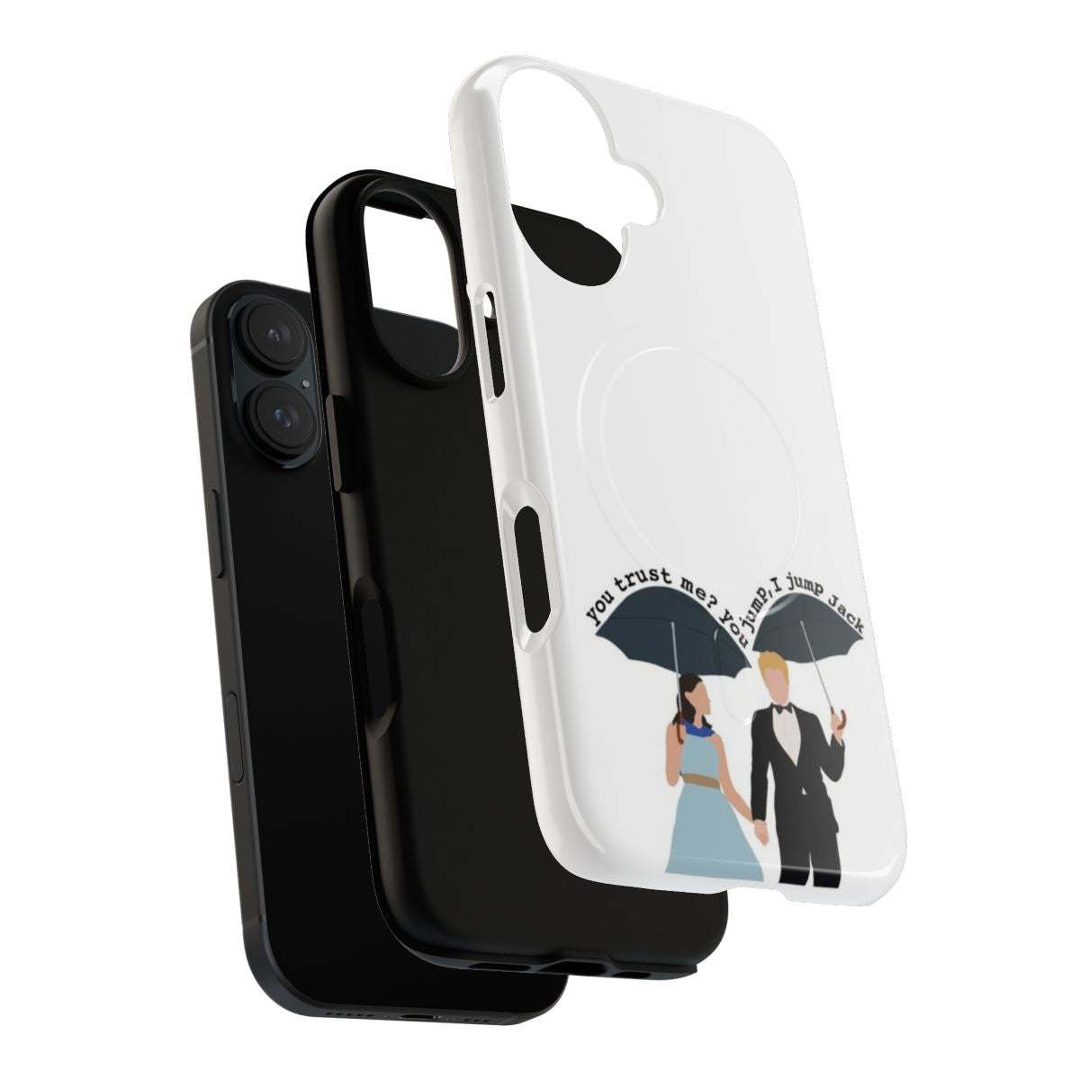 Magnetic Tough Phone Case featuring the quote "You jump, I jump, Jack" from Gilmore Girls - Layers