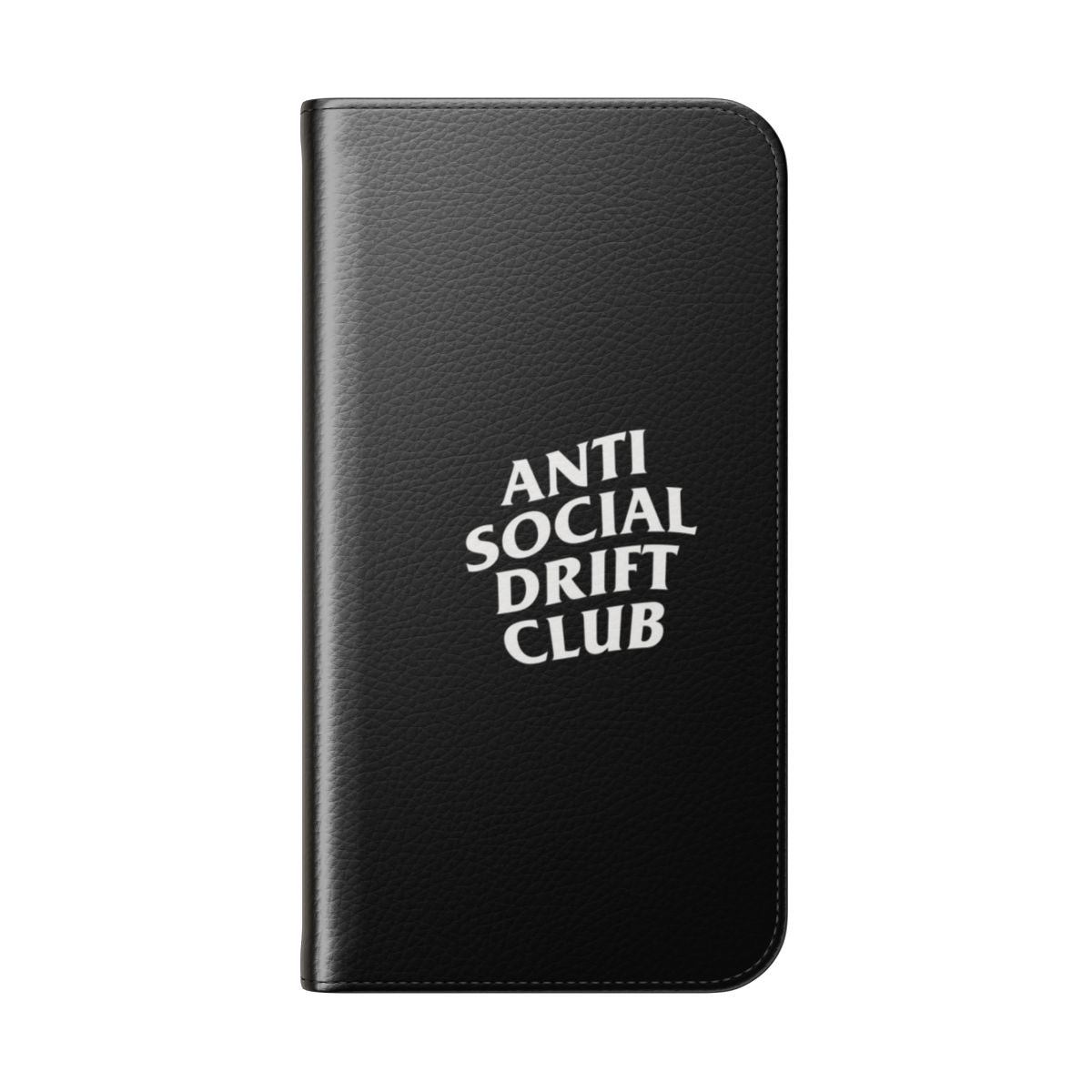 Anti Social Drift Club Flip Cover Phone Case - Folded Back