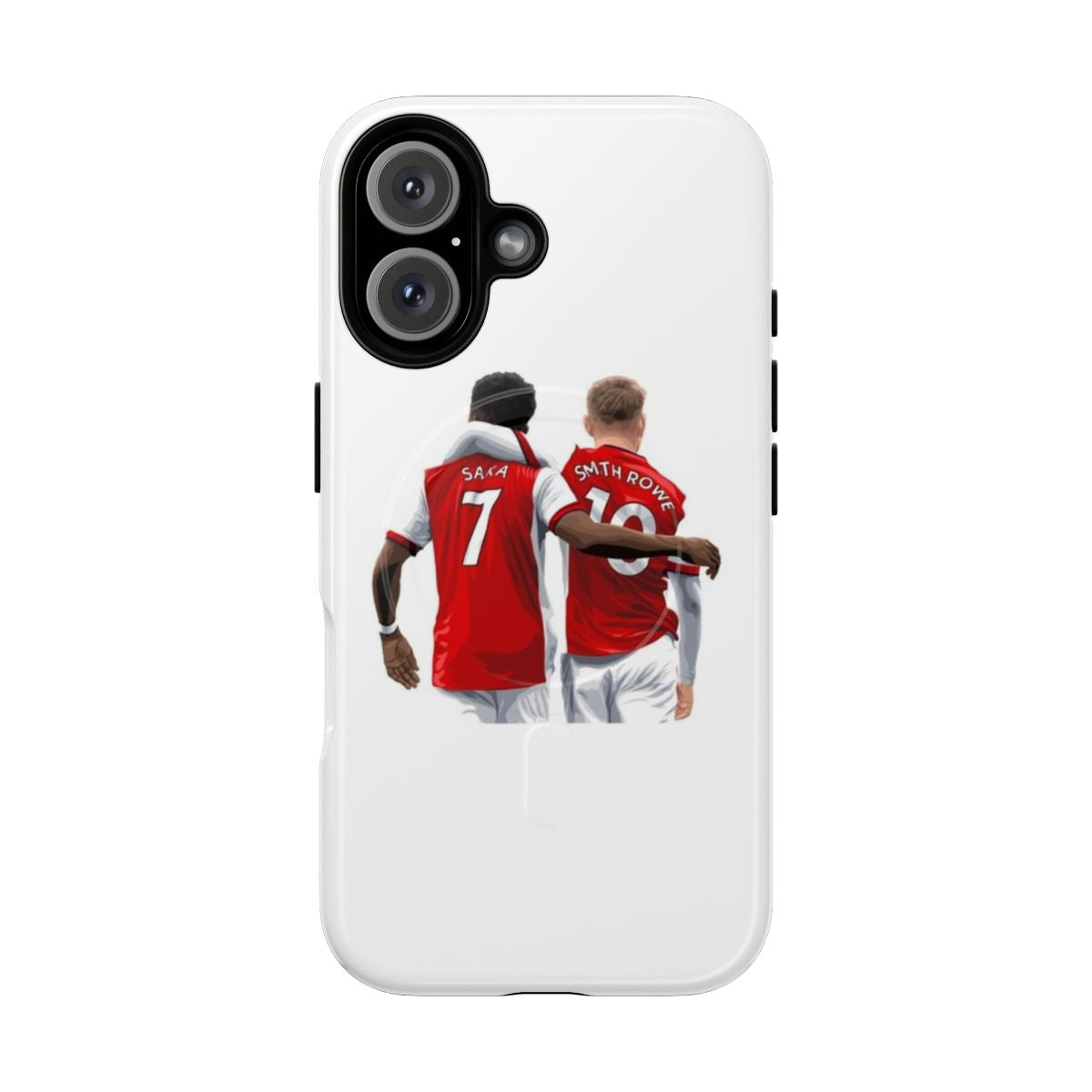 Bukayo Saka and Emile Smith Rowe inspired Arsenal FC-themed phone case