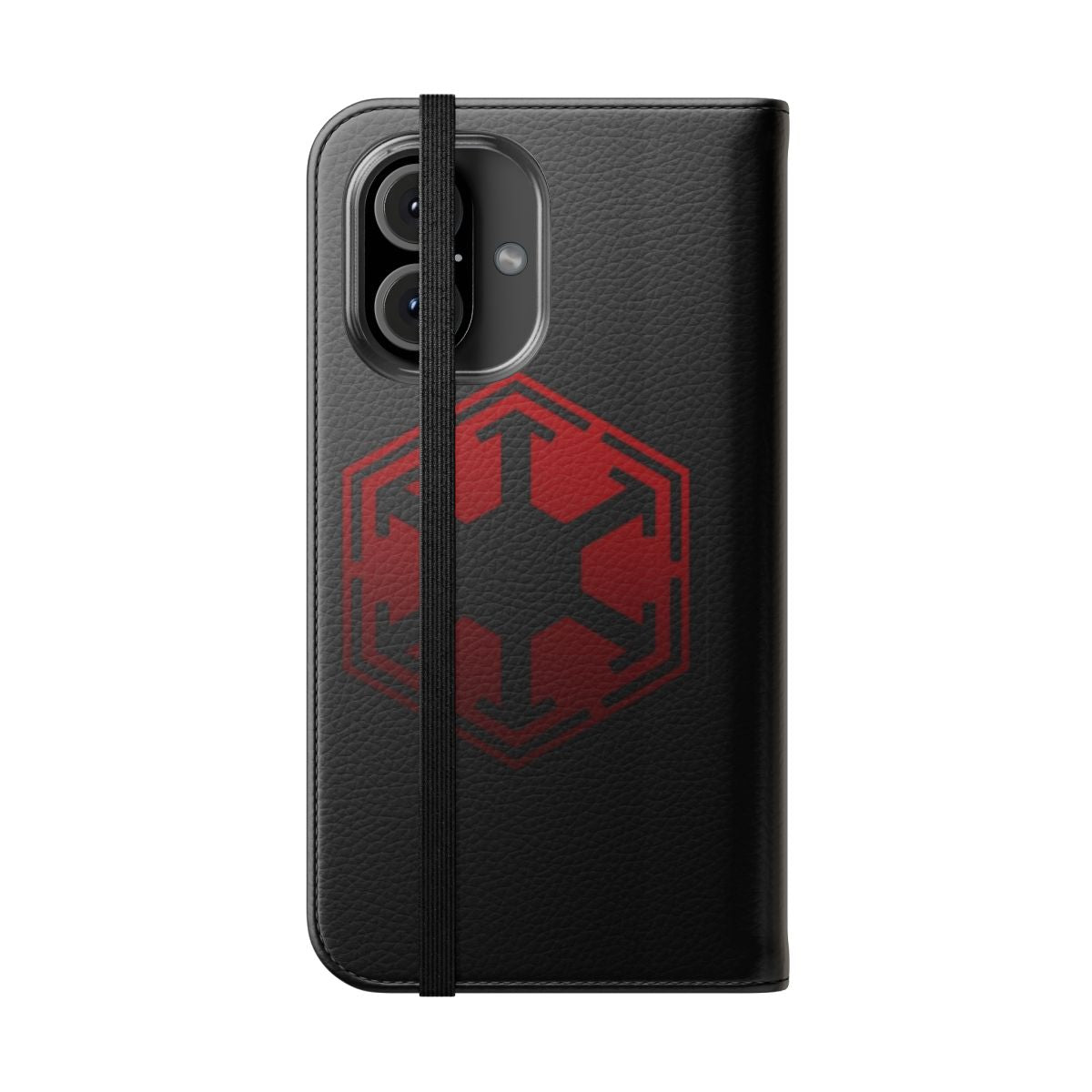 Sci-Fi Flip Phone Case with Star Wars Inspired Design - Folded Front