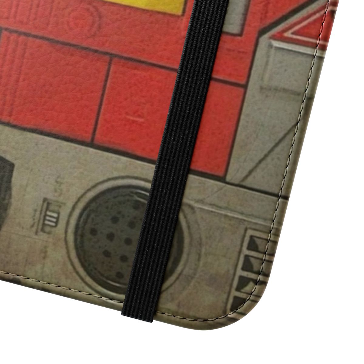 Blaster-Inspired Flip Cover Phone Case for Transformers Fans - Close Up