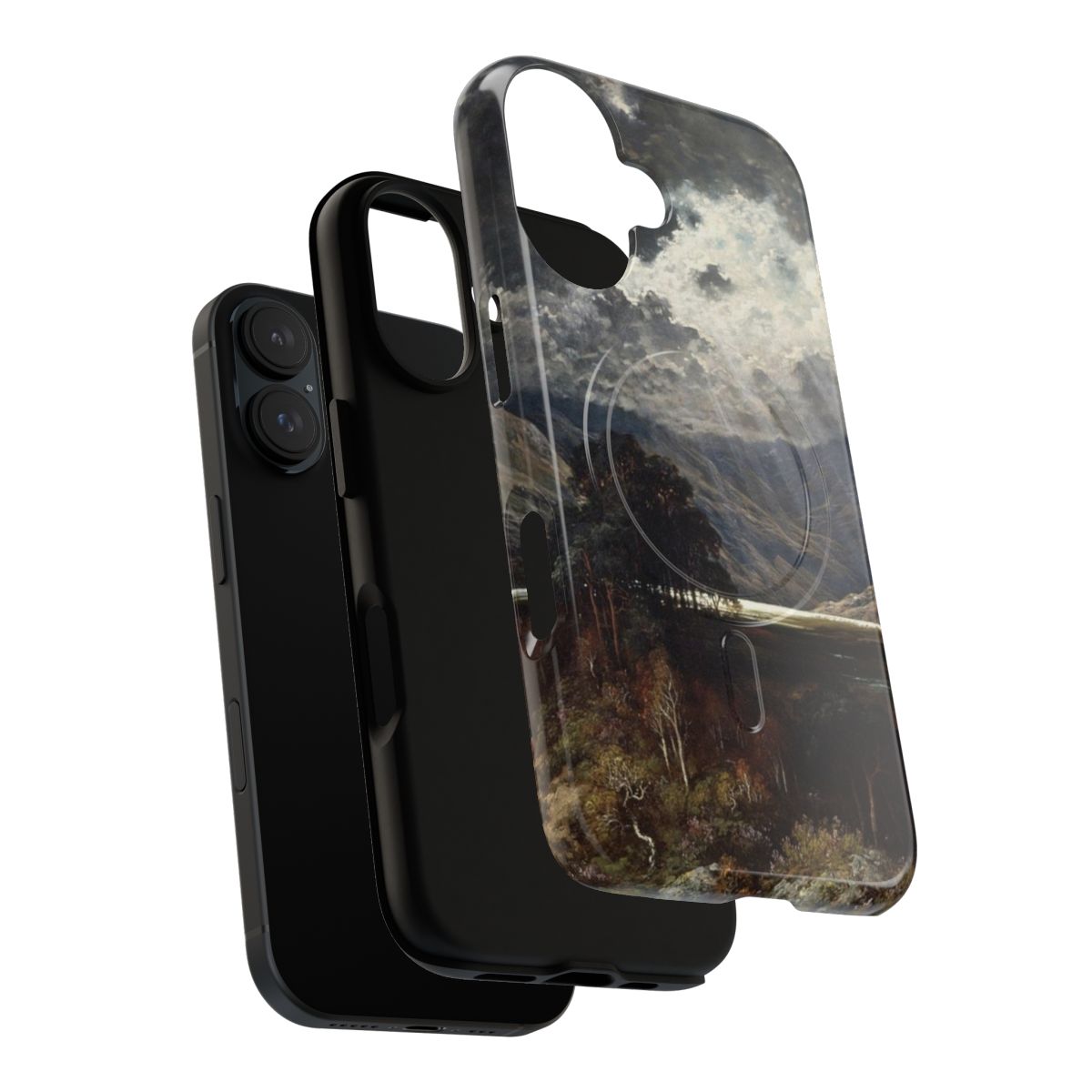 Vivid phone case with landscape artwork by Gustave Dore depicting Loch Lomond - Layers