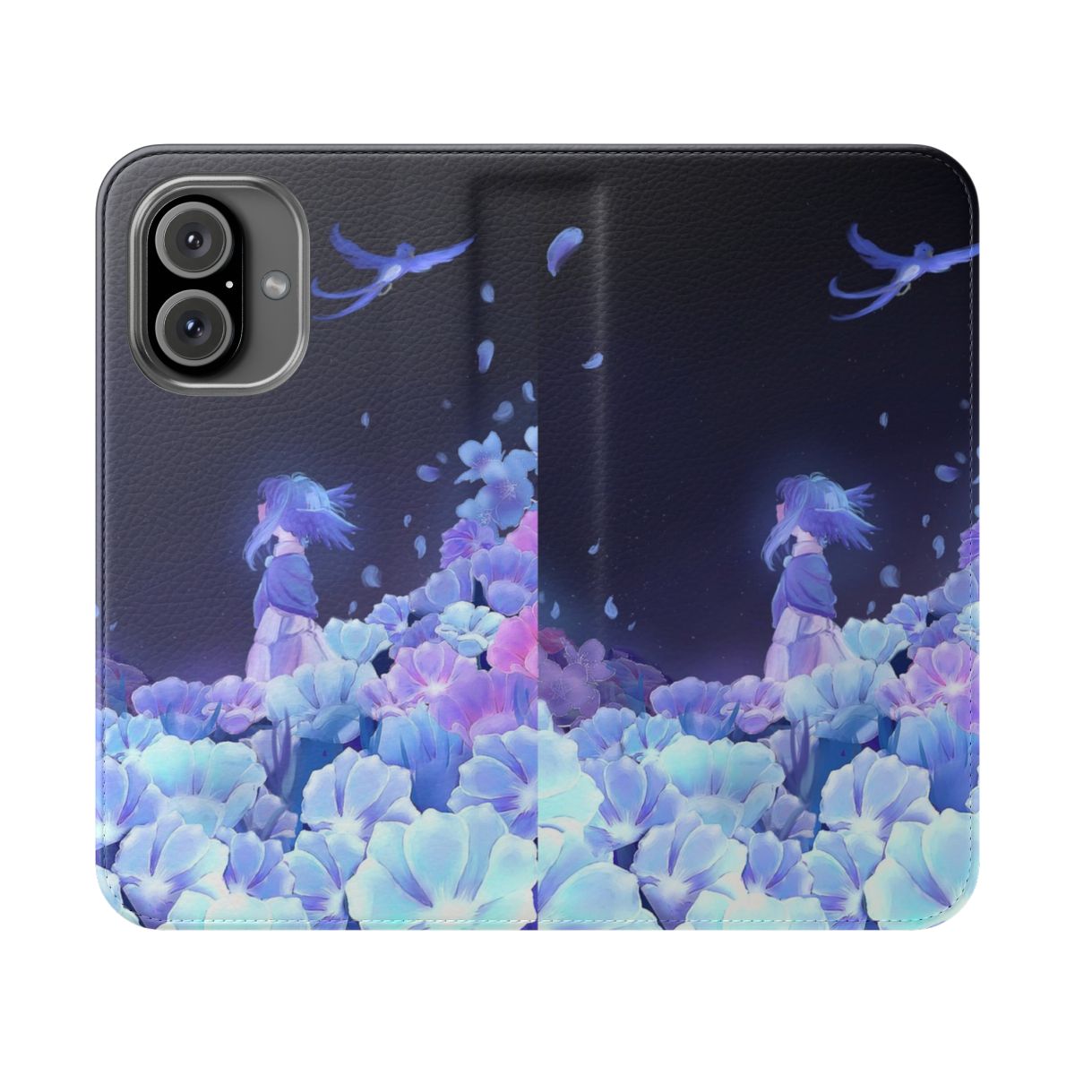 Elips Flowers Inspired Flip Cover Phone Case for FFXIV Fans