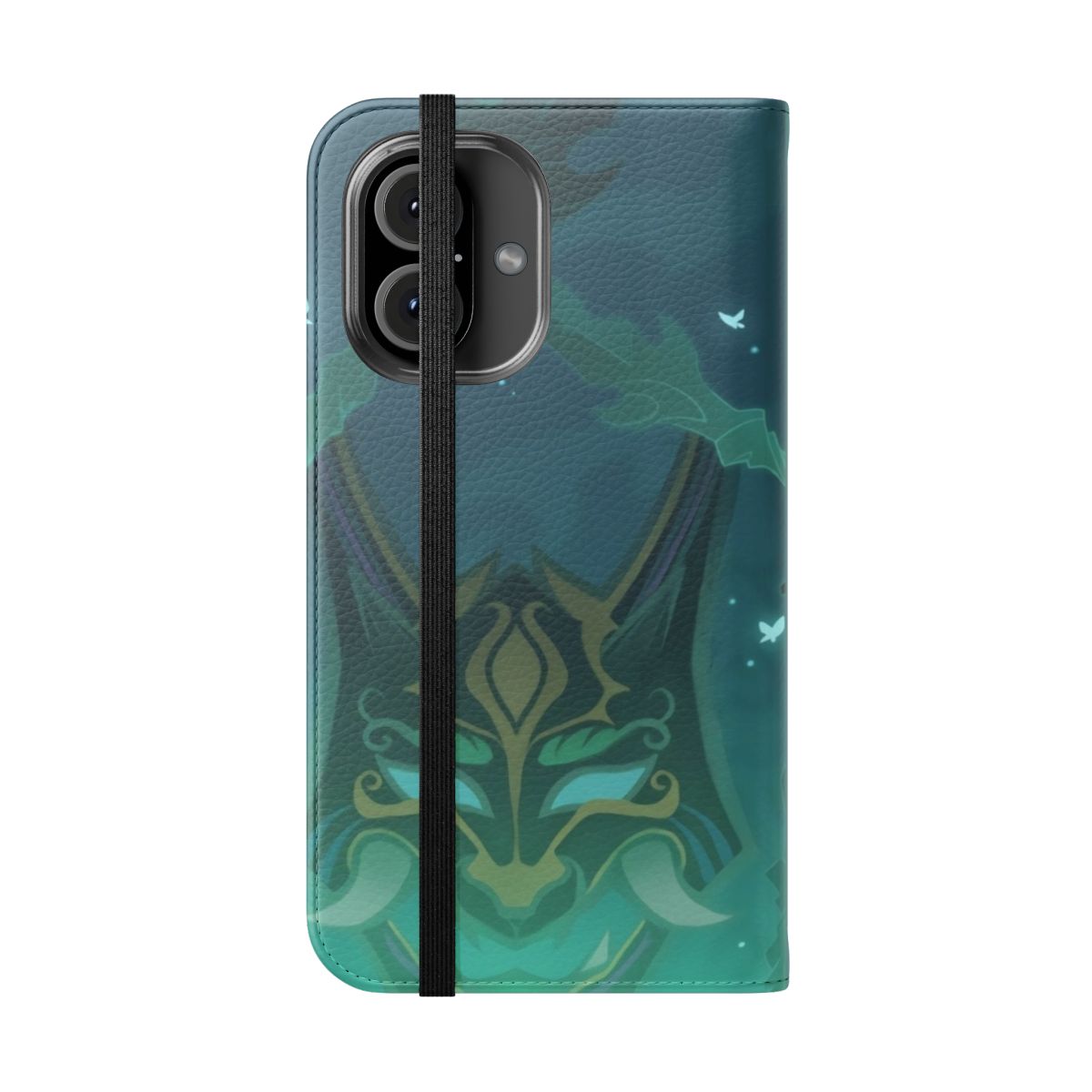 Genshin Impact Xiao Friendship Namecard Inspired Phone Case - Folded Front