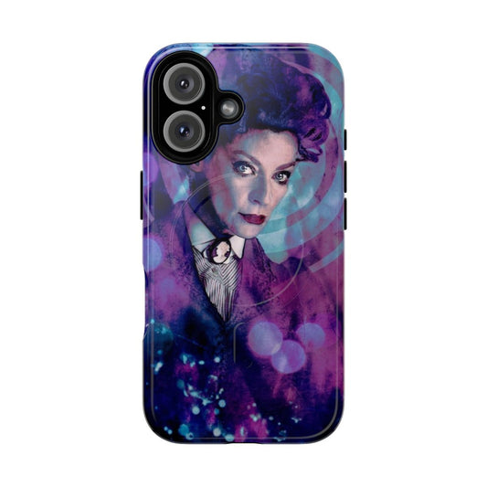 Missy-themed protective phone case with magnetic closure