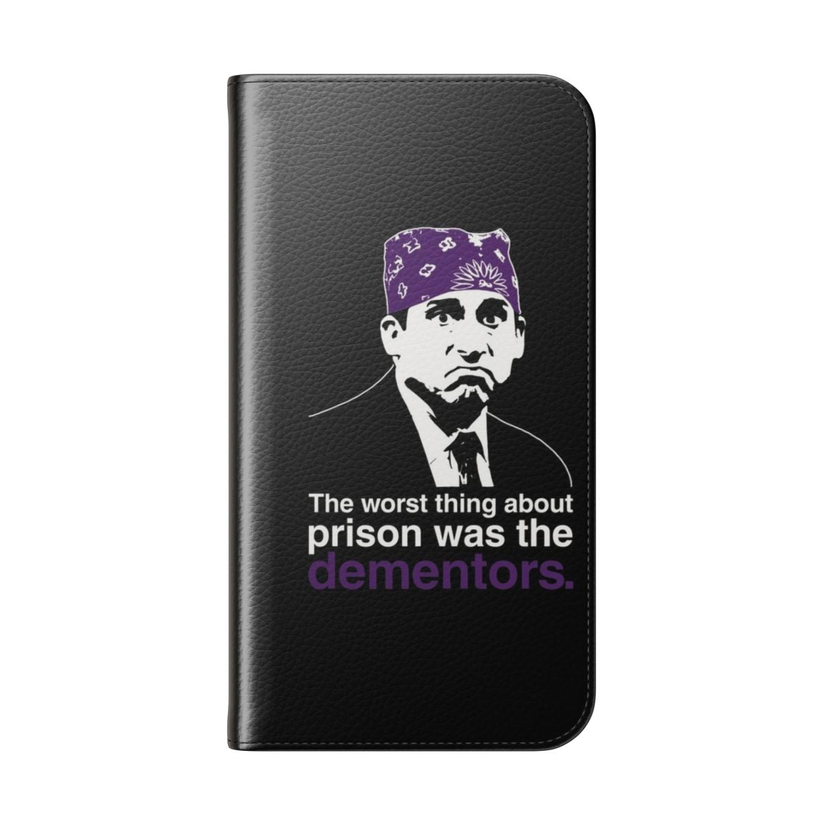 Phone case featuring characters from the popular TV show The Office - Folded Back