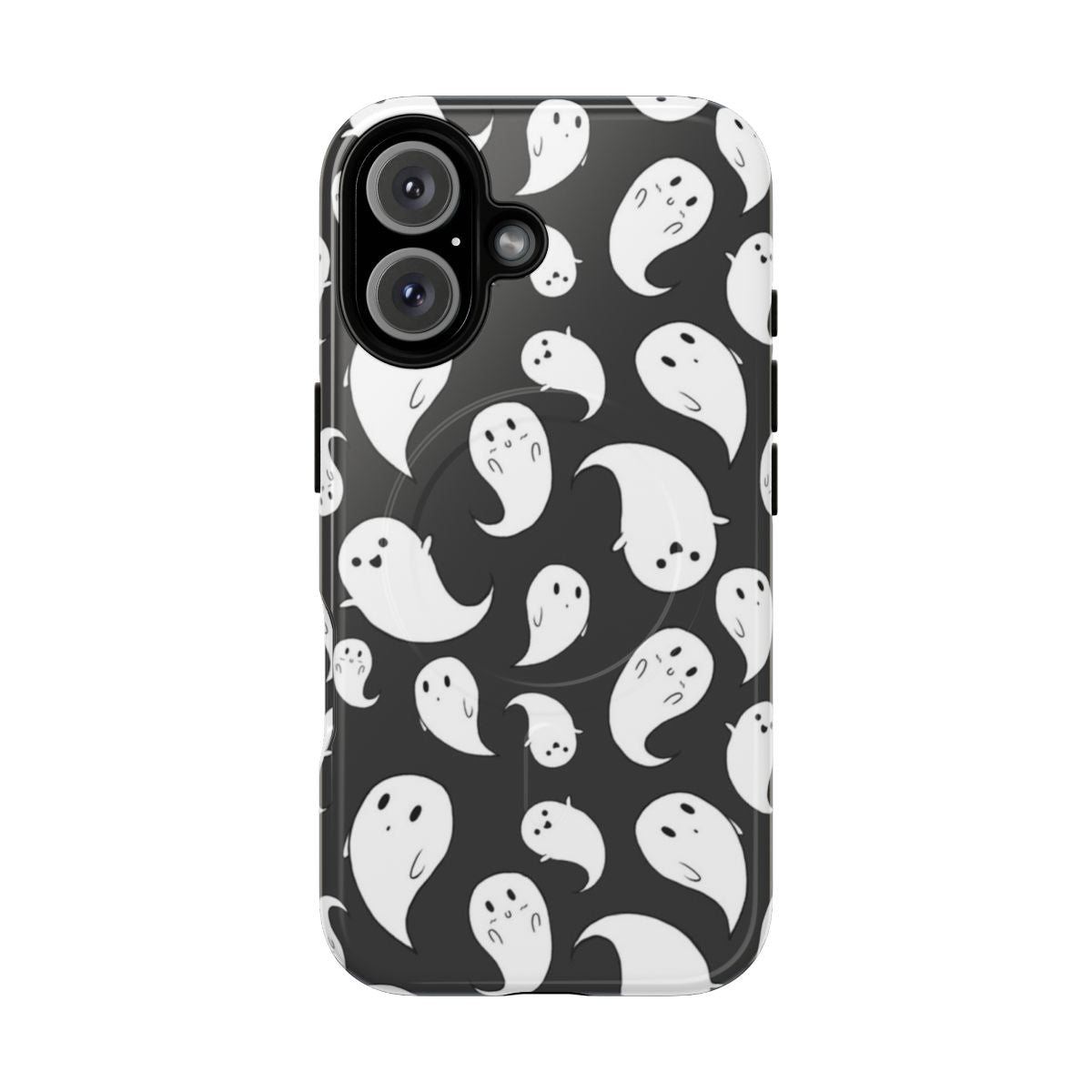 Paisley patterned phone case with a magnetic tough design for spooky season