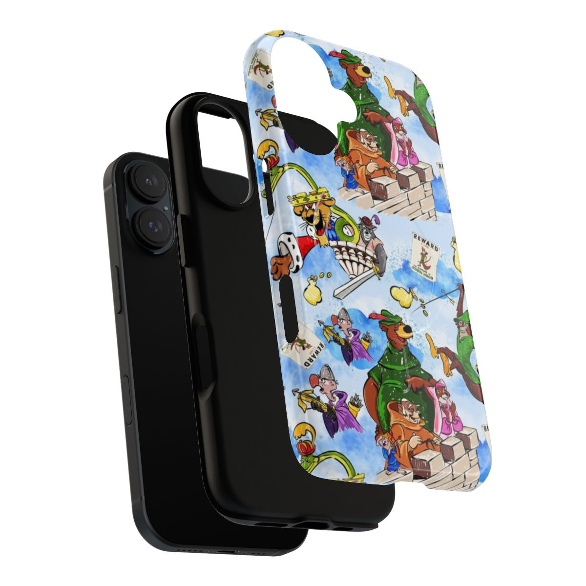 Robin Hood-themed magnetic tough phone case with a classic forest design - Layers