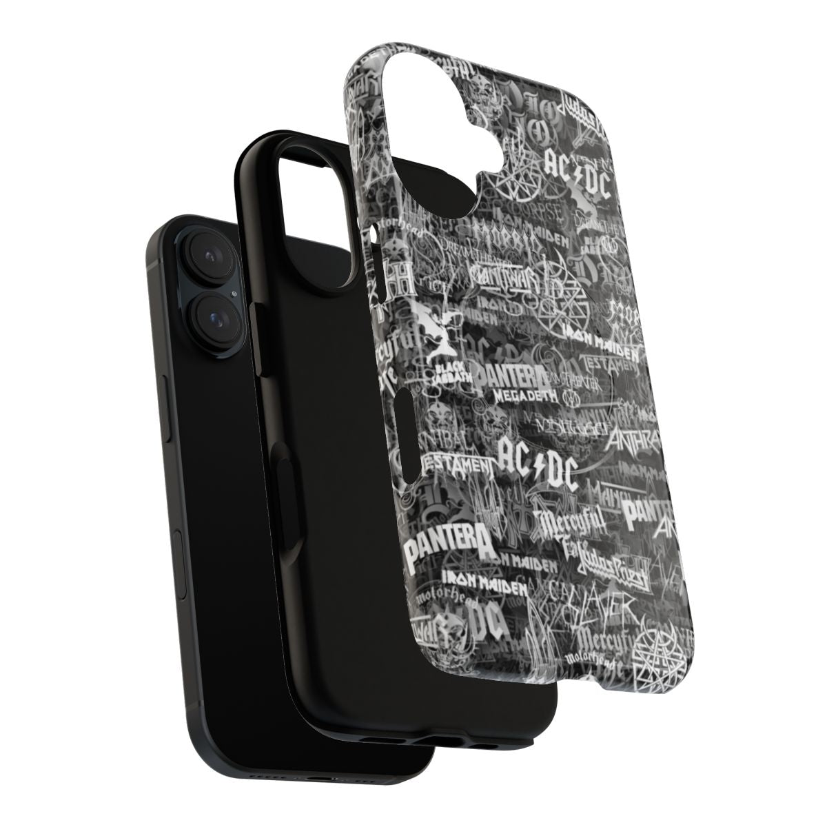 Heavy metal band-themed magnetic tough phone case - Layers