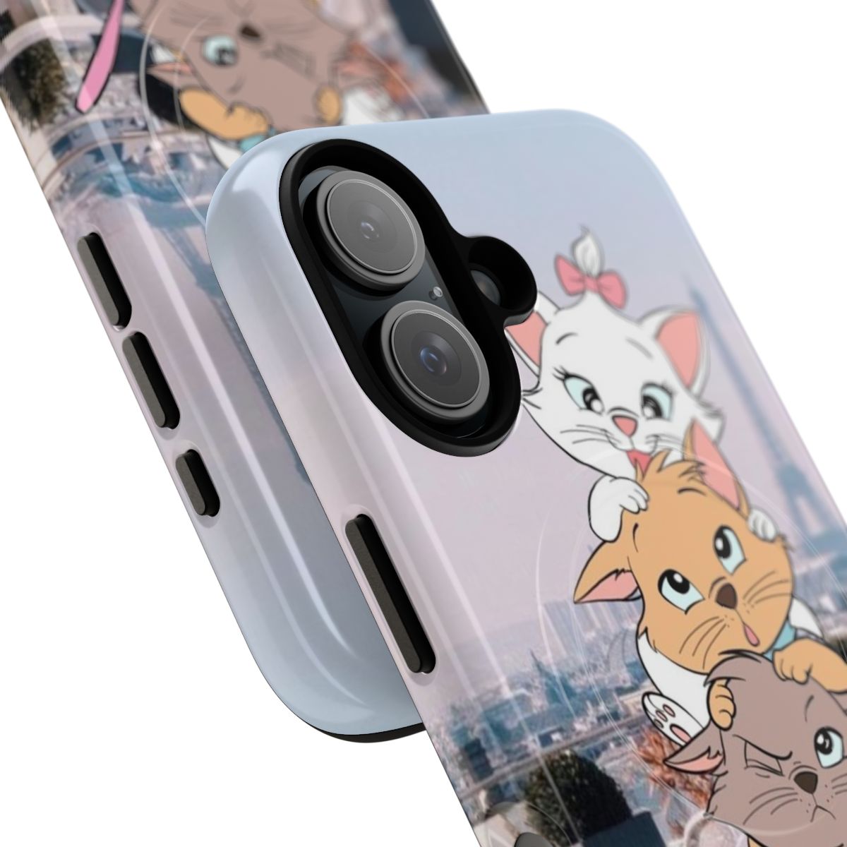 Magnetic Protective Cat Phone Case featuring the Aristocats characters - Detail