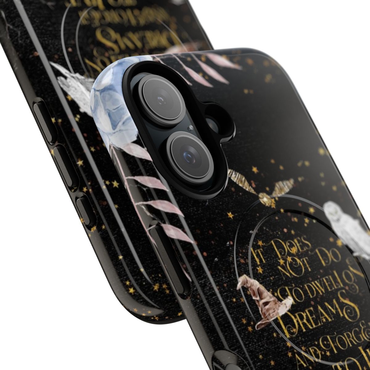 Magnetic tough phone case with a Harry Potter-themed "To Dwell on Dreams" design - Detail