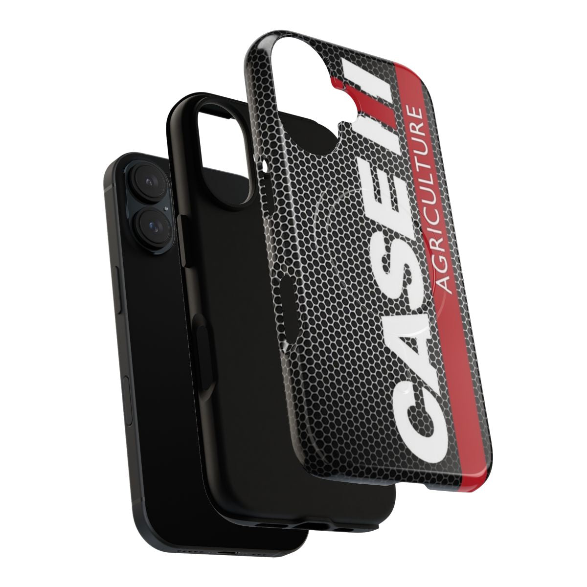 Durable magnetic phone case featuring an IH tractor diesel logo design - Layers