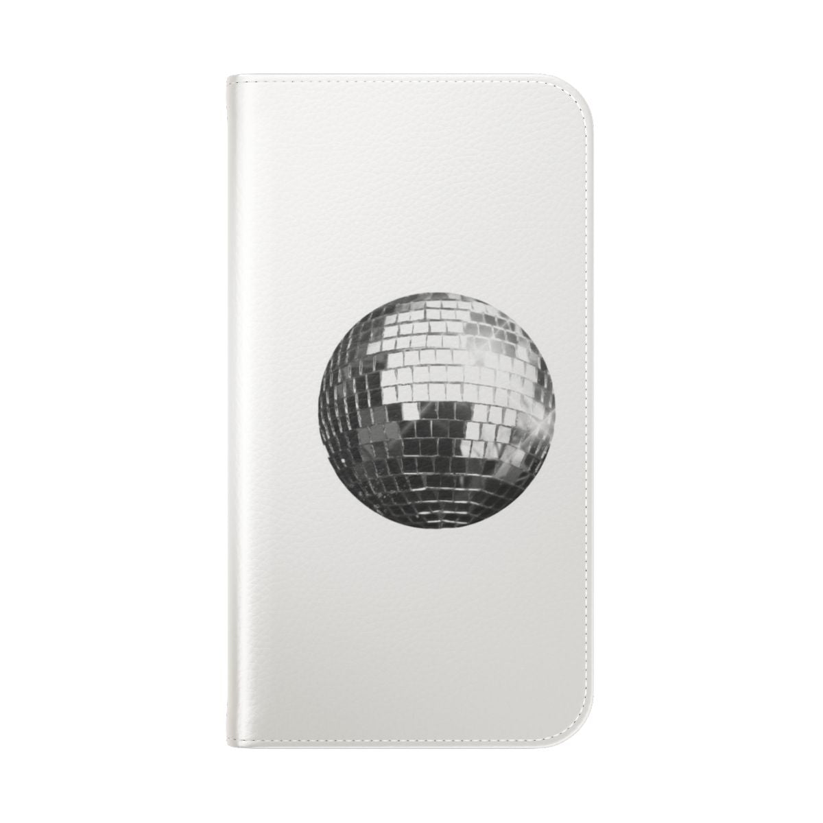 Disco ball flip cover phone case with a sleek, trendy design - Folded Back