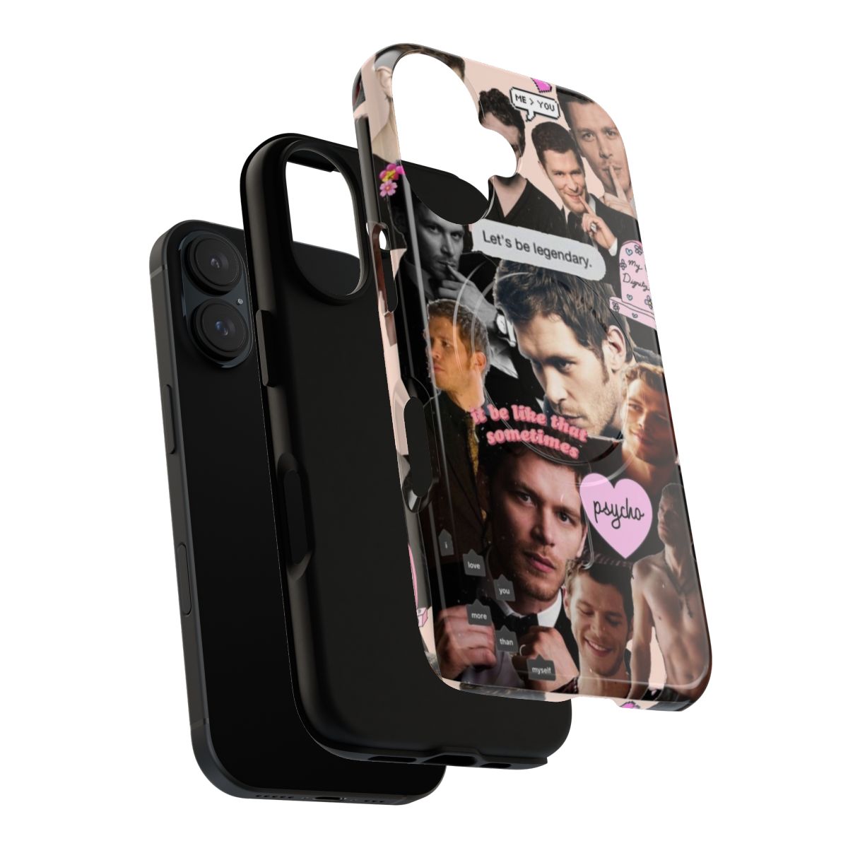 Klaus Mikaelson-inspired magnetic tough phone case - Layers