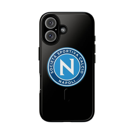 Magnetic tough phone cases featuring the colors and emblem of SSC Napoli, the popular Italian Serie A football club.