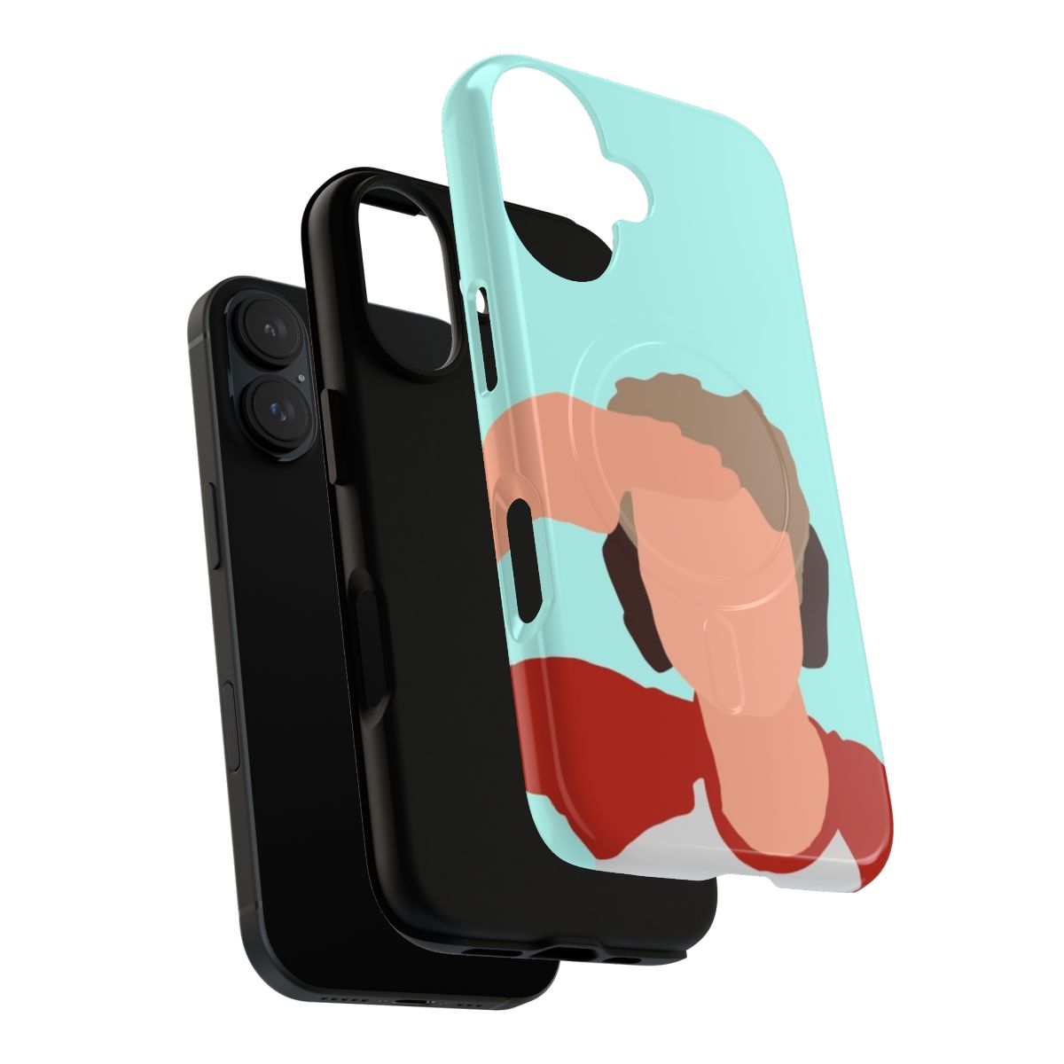 Tommyinnit-inspired magnetic tough phone case with colorful digital art design - Layers