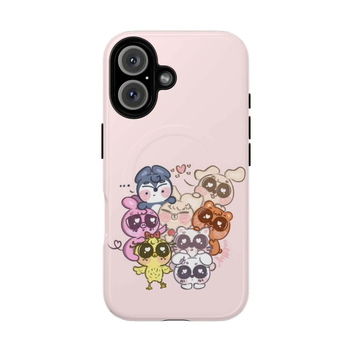 Stray Kids OT8 Magnetic Tough Phone Case featuring the skzoo characters