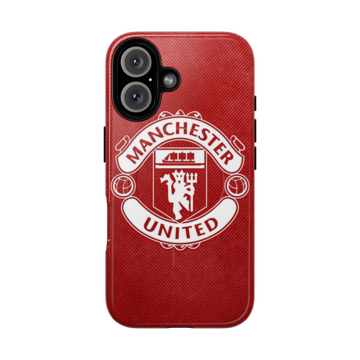 Magnetic tough phone cases designed for the Manchester red collection