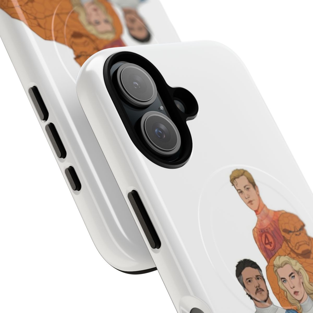 Fantastic 4-themed phone case with vibrant comic book-style design - Detail