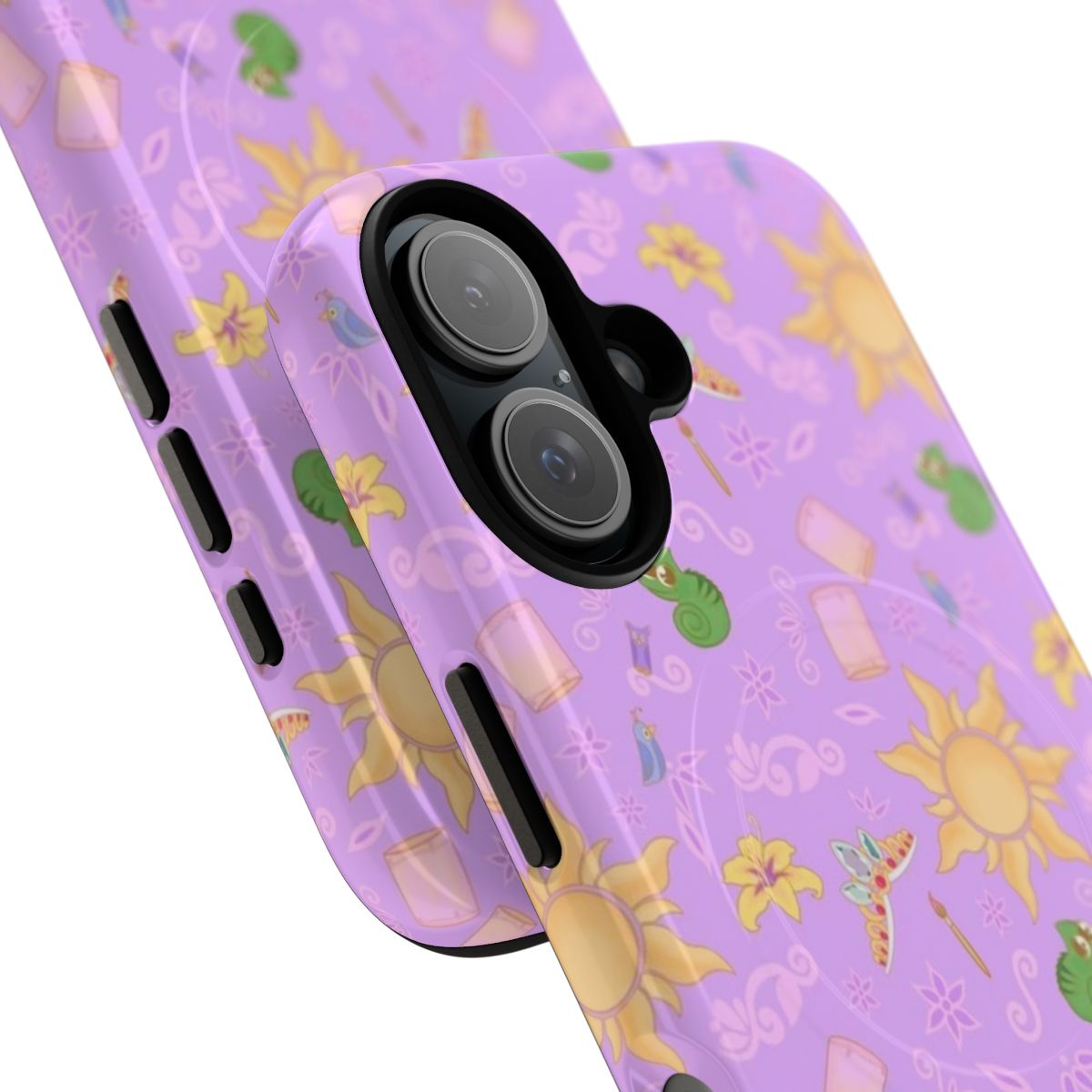 Magnetic Tough Phone Case featuring a Rapunzel inspired design - Detail