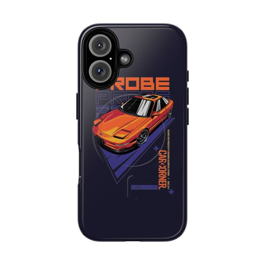 Magnetic tough phone case featuring Ford Probe design