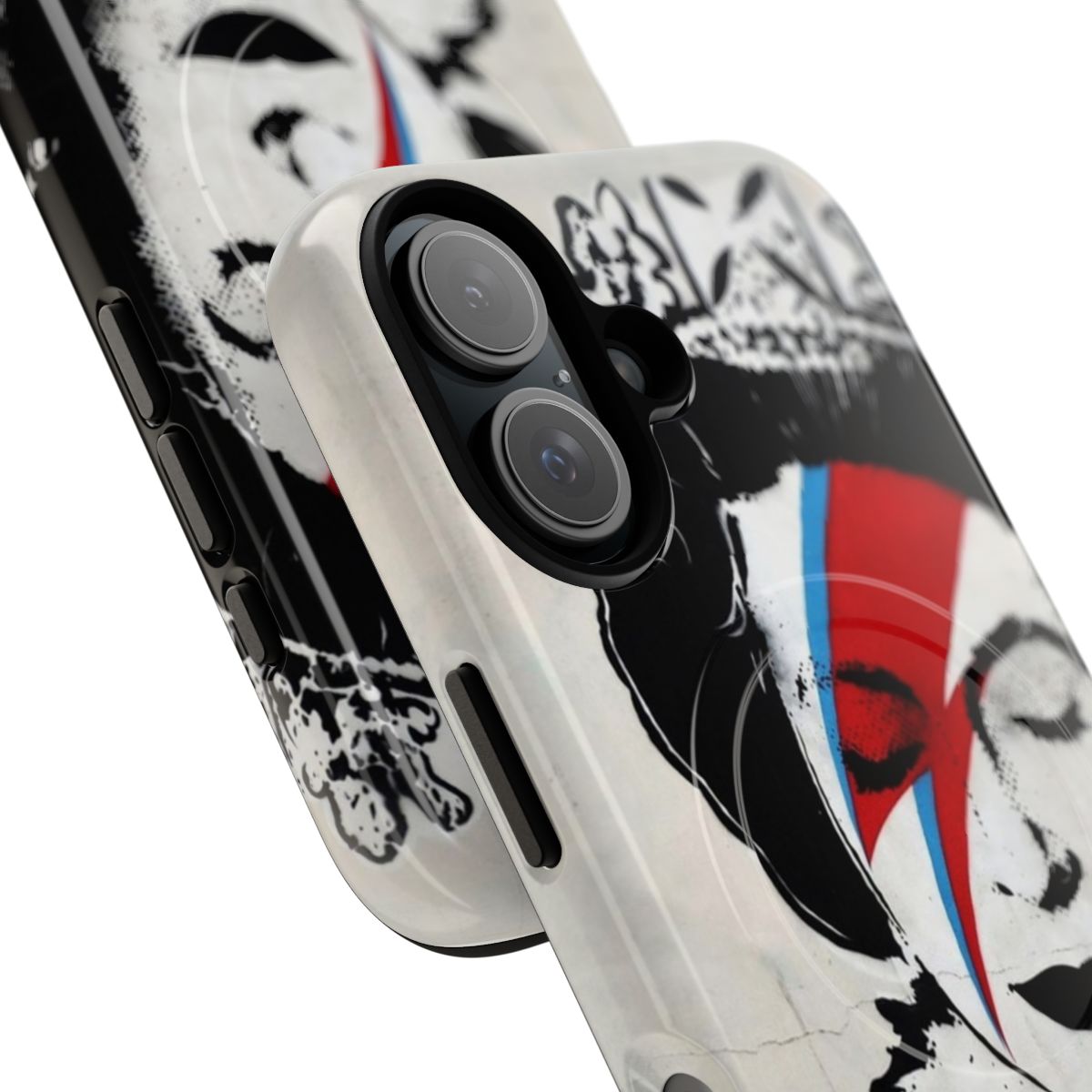 Banksy-inspired Queen Elizabeth pop art magnetic tough phone case - Detail