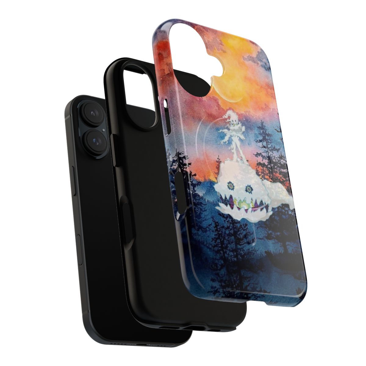 Durable and stylish phone case featuring the Kids See Ghosts album art - Layers