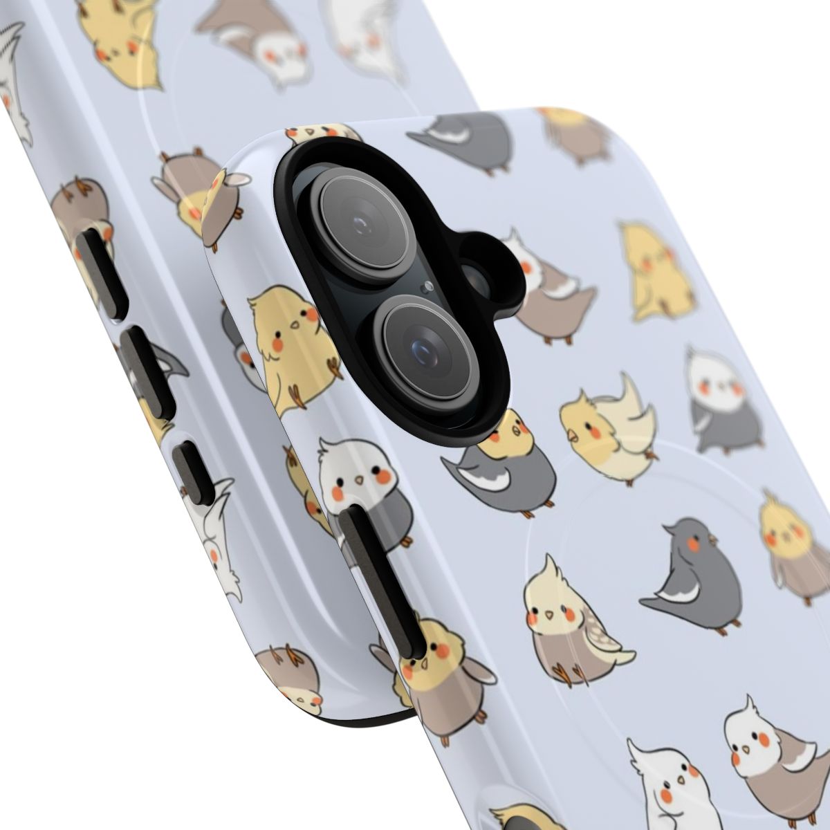 Magnetic Tough Phone Case with Cute Cockatiel Pattern - Detail