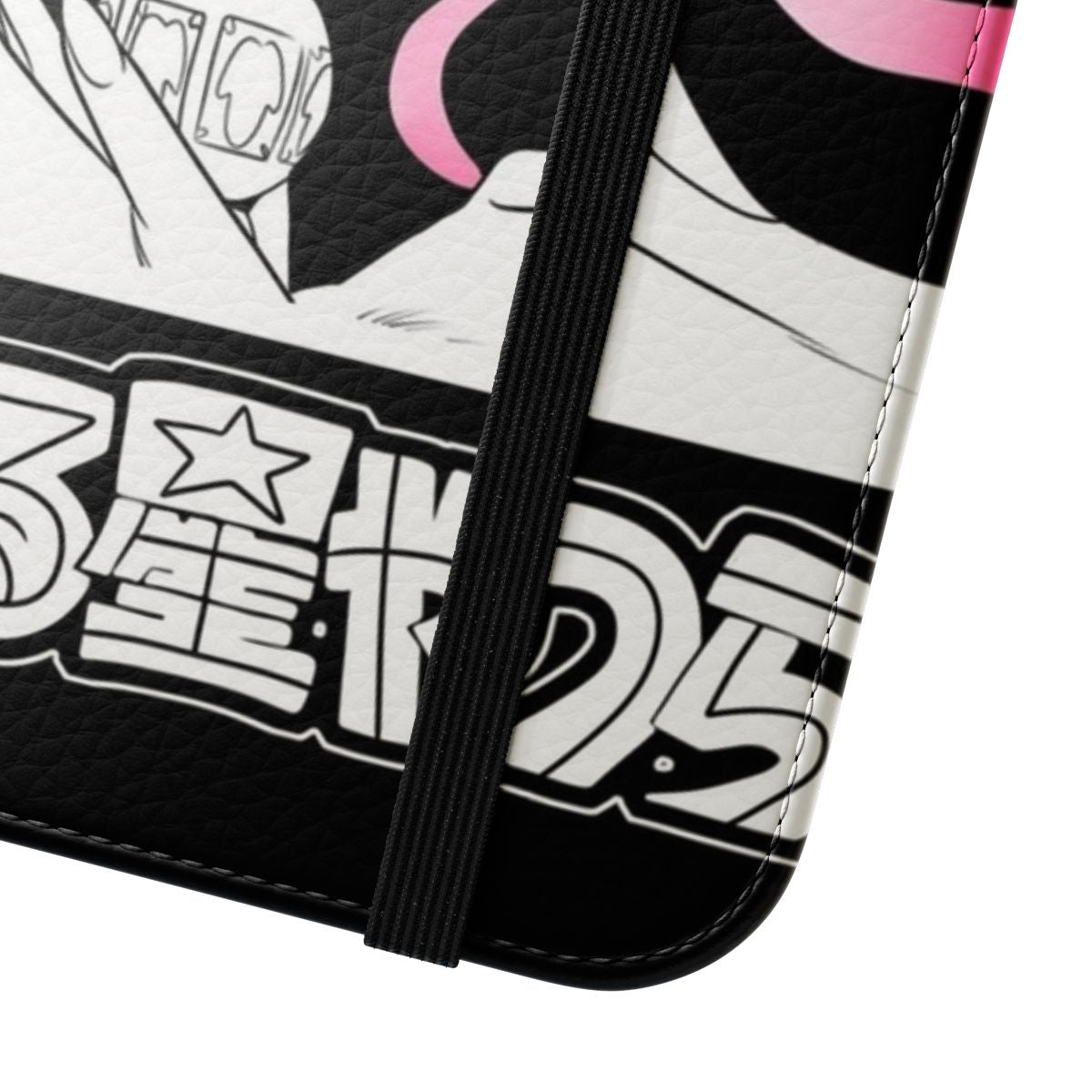 Flip cover phone case featuring the iconic characters from the classic anime and manga series Urusei Yatsura. - Close Up