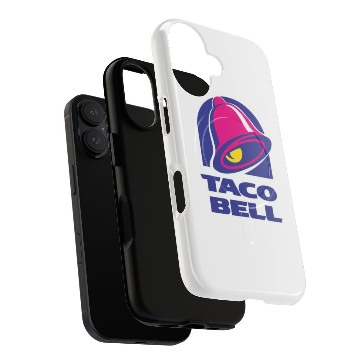 Magnetic tough phone case with taco bell design - Layers