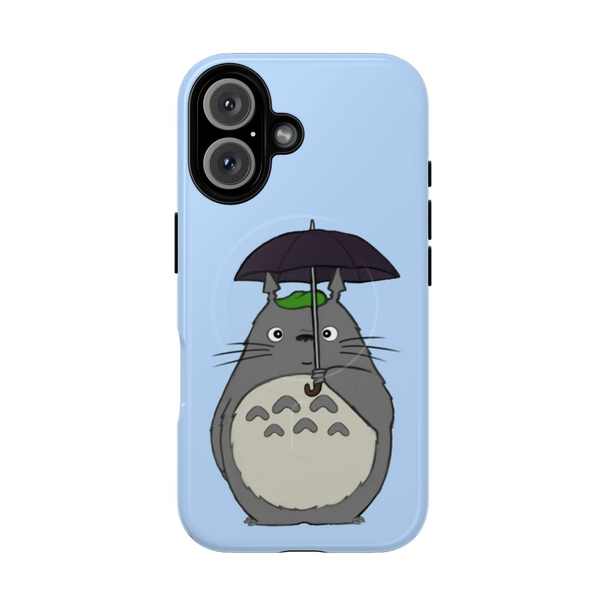 Protective magnetic tough phone case featuring the beloved character Totoro from the Studio Ghibli anime film.