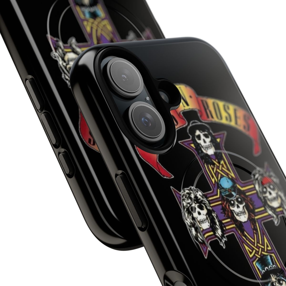 Magnetic tough phone case with classic rock band artwork - Detail