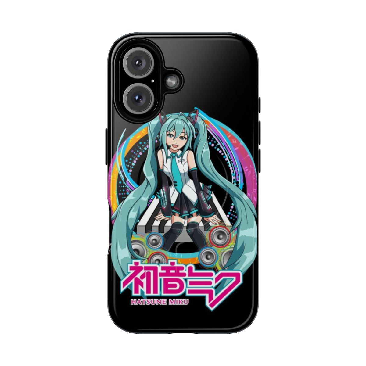 Stylish Hatsune Miku inspired Vocaloid anime and manga phone case