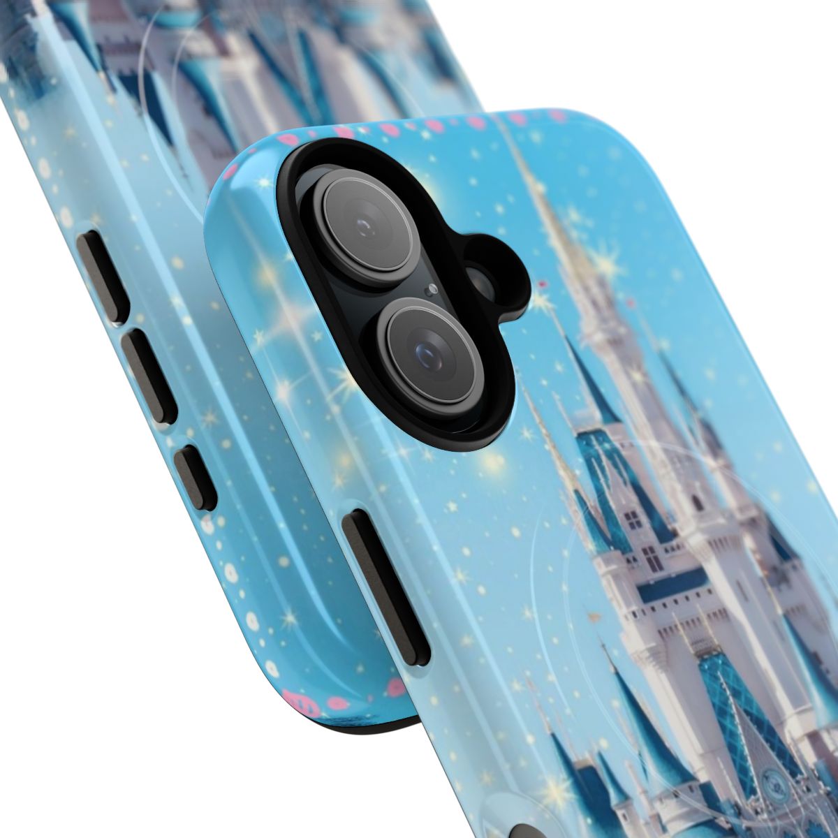 Magnetic tough phone case with Cinderella Castle design - Detail