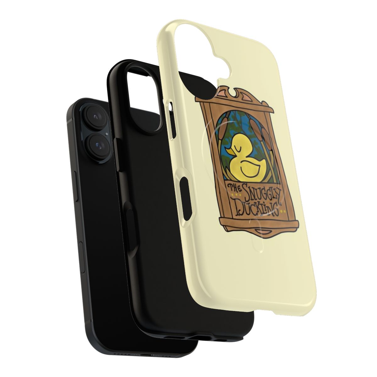 Snuggly Duckling themed phone case with a cute and whimsical design - Layers