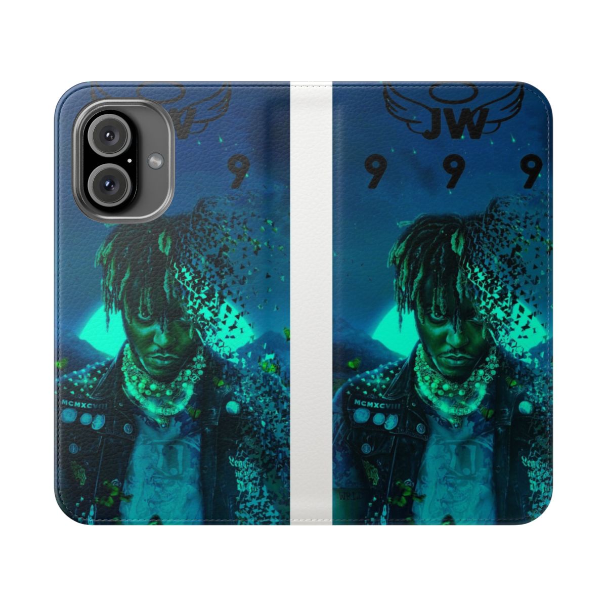 Customized 999 tribute phone case featuring the iconic Juice WRLD design