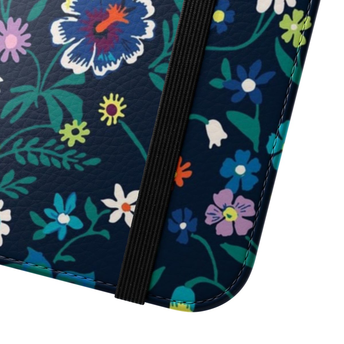 Vibrant floral phone case with a Vera Bradley inspired design - Close Up