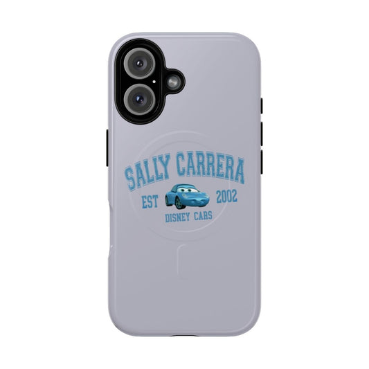 Magnetic phone case with image of Sally Carrera from the Pixar Cars franchise