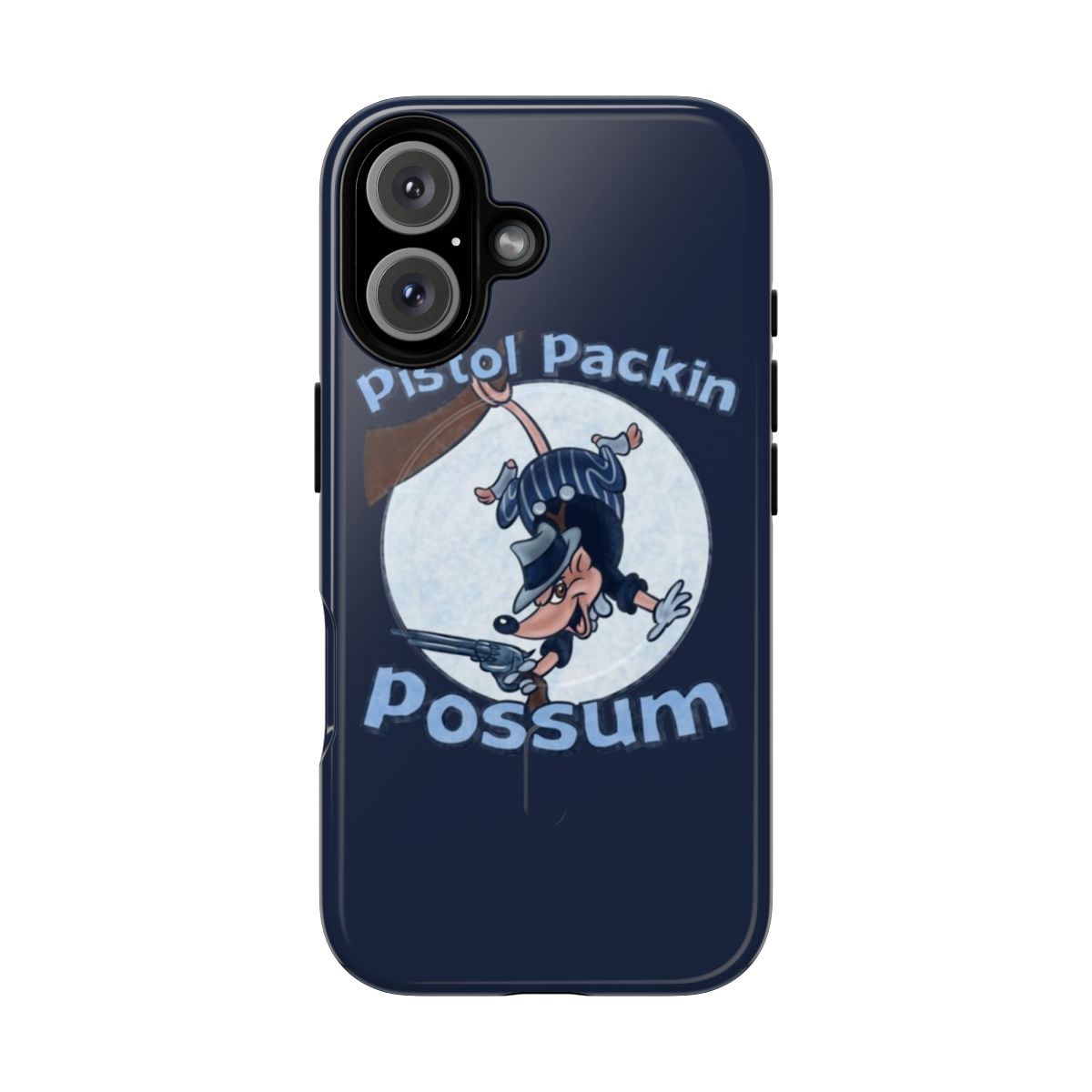 Pistol Packing Possum Cartoon Phone Case