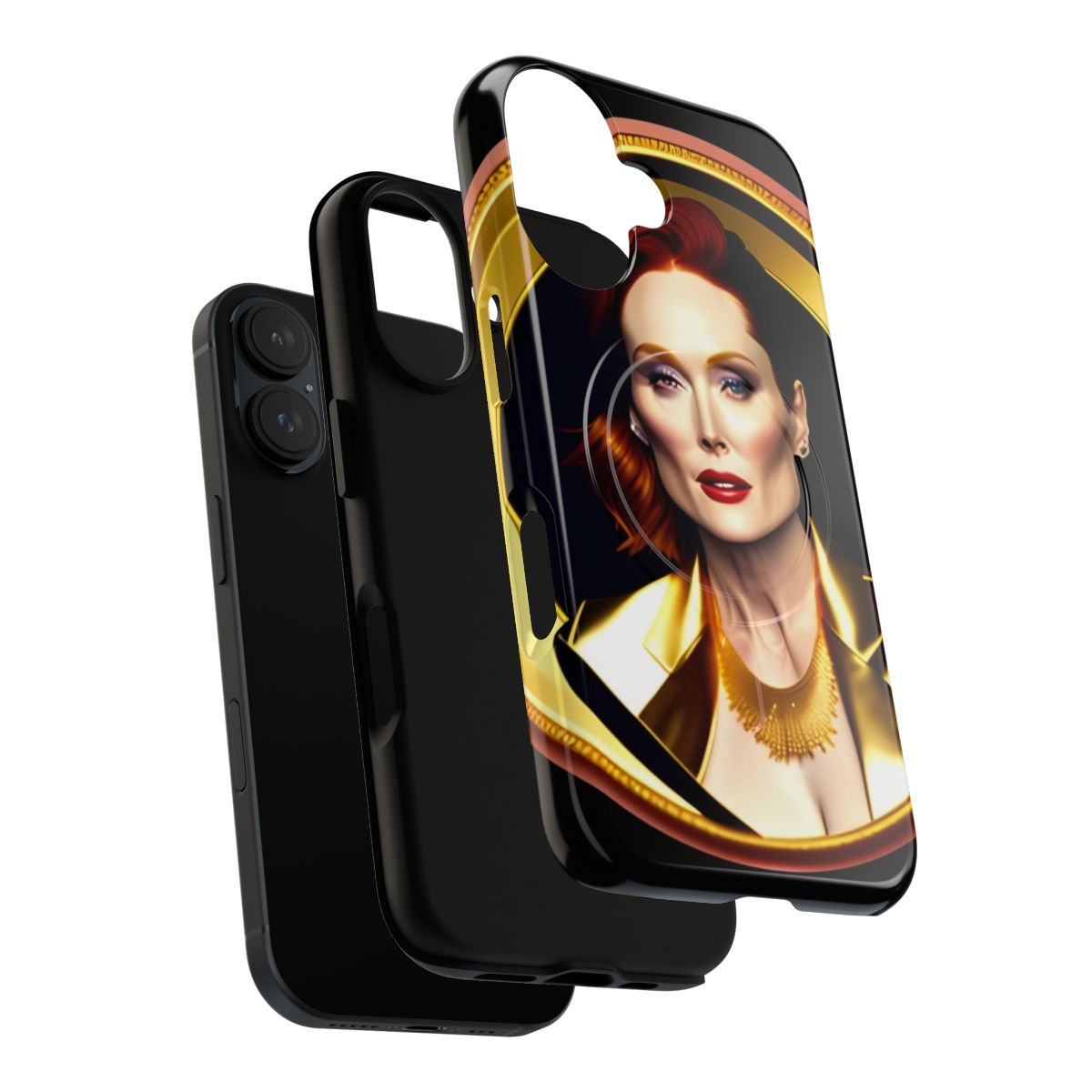 Artistic and durable magnetic phone case featuring a unique design - Layers